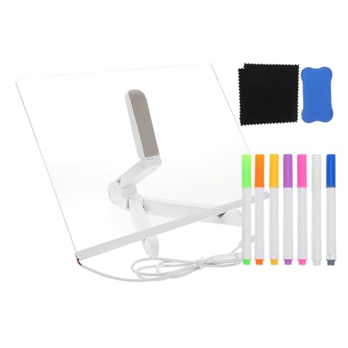 Holibanna 1 Satz Farbiges Notizbrett LED-Trockenlöschtafeln für LED Light Board Leuchtendes Handschrift-Zeichenbrett LED-Schreibtafel für Acrylsäure Transparent von Holibanna