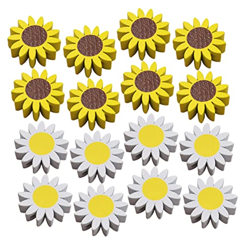 Holibanna 1 Satz Girlande Aus Holzperlen Hochzeit Dekorationen Reiz Schmuck Hausdekorationsperlen Sonnenblumen Lose Perlen Holzperlen Für Armbänder Holzperlen Bunt Zufällige Farbe 30 Stück von Holibanna