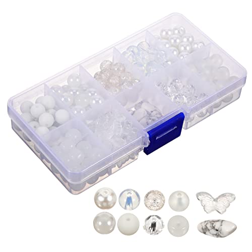 Holibanna 1 Satz Glasperlen Runde Lose Perlen Für Diy Schmuckherstellung Bastelmaterialien Für Armbänder Und Projekte Für Schmuck Und Handarbeit 200 Stück Holibanna 1 Satz Glasperlen Runde Lose Perlen Für Diy Schmuckherstellung Bastelmaterialien Für Armbänder Und Projekte Für Schmuck Und Handarbeit 200 Stück von Holibanna