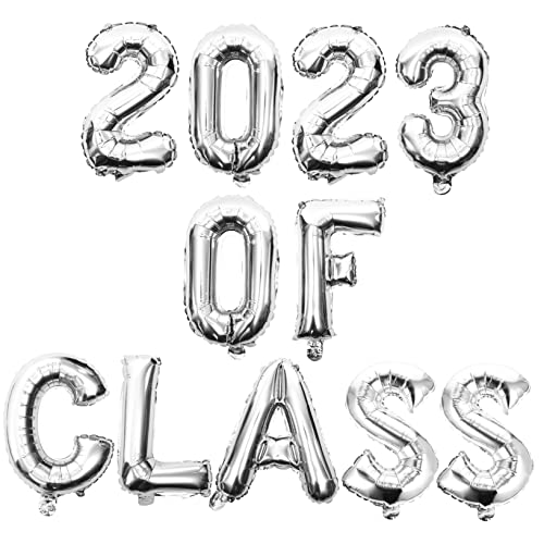 Holibanna 1 Satz Graduation Party Balloons Silberne Foil Ballons für Abschlussfeier Innen und Außendekoration Einfache Anwendung und Kreativität für Feiern Holibanna 1 Satz Graduation Party Balloons Silberne Foil Ballons für Abschlussfeier Innen und Außendekoration Einfache Anwendung und Kreativität für Feiern von Holibanna