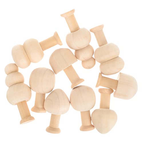 Holibanna 1 Satz Hölzerne Kleine Pilzspielzeug Feengarten Pilz Basteln Im Freien Pilze Kinderspielzeug Bausatz Gefälscht Unvollendet Mini Handwerk Pilz-kit Lotusbaum 10 Stück von Holibanna