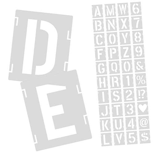 Holibanna 1 Satz Hollow Lettering Painting Stencils Wiederverwendbare Buchstabenschablonen für Kreative Malerei DIY Projekte und Wanddekoration Höhe von Holibanna