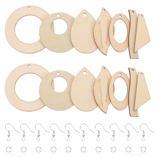 Holibanna 1 Satz Holzohrringe Unvollendete Ohrringe DIY Schmuckherstellung Kit mit Leere Holzohrringe für Frauen für Kreative Projekte und Bastelarbeiten Holibanna 1 Satz Holzohrringe Unvollendete Ohrringe DIY Schmuckherstellung Kit mit Leere Holzohrringe für Frauen für Kreative Projekte und Bastelarbeiten von Holibanna
