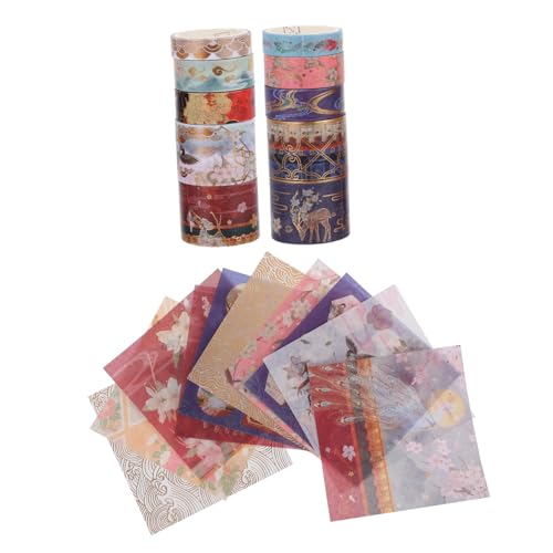 Holibanna 1 Satz Kranaufkleber im alten Stil Klebeband dekorativ Washi-Klebeband ästhetisches Washi-Tape Washi-Tape-Dekoration Flüsterpapier von Holibanna