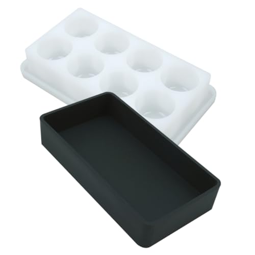 Holibanna 1 Satz Kristallkleberableitungseinstellungsbox DIY harz epoxid zubehör Silikonwerkzeuge für Harz Mischer für Harz Harzmischtöpfe Mischbecher aus Epoxidharz Silikonpalette Kieselgel von Holibanna