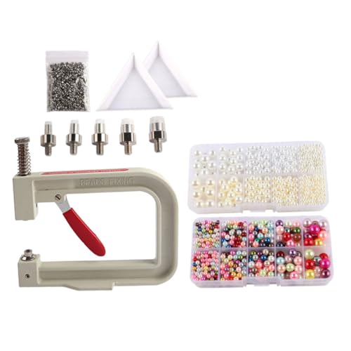 Holibanna 1 Satz Manuelle Perlen Setzmaschine Diy Bastelwerkzeug für Präzises Befestigen von Perlen Tragbares Set für Handarbeiten für Kleidung Taschen Haaraccessoires und Mehr von Holibanna