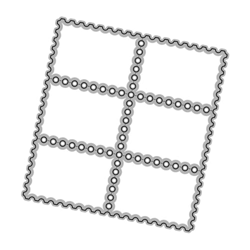 Holibanna 1 Satz Metallmesserform Stanzformen Handwerk stirbt sterben Herstellung Schablonenform aus Metall handwerkliches Werkzeug Stempel prägen Kohlenstoffstahl Silver von Holibanna