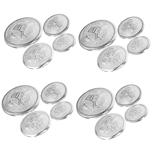 Holibanna 1 Satz Retro British Style Buttons Blazerknöpfe Anzugknopf Farbe Tasten Vintage-nähknöpfe Anzug Zum Nähen Von Knöpfen Passt Zum Nähen Von Knöpfen Silber Legierung 40 Stück Holibanna 1 Satz Retro British Style Buttons Blazerknöpfe Anzugknopf Farbe Tasten Vintage-nähknöpfe Anzug Zum Nähen Von Knöpfen Passt Zum Nähen Von Knöpfen Silber Legierung 40 Stück von Holibanna