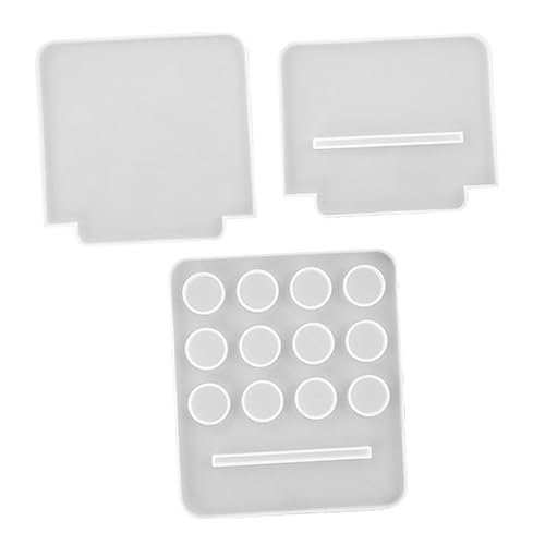 Holibanna 1 Satz Silikonform Teiliges für Diy Aufbewahrung Epoxidharz Flaschenregal mit Löchern für Ätherische Öle und Kreative Bastelprojekte von Holibanna