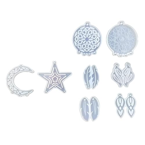 Holibanna 1 Satz Silikonformen Für Diy Teiliges Set Einfach Zu Entformen Sicher Und Gesund Für Kreative Wanddekoration Und Personalisierte Kunstwerke 8 Stück von Holibanna