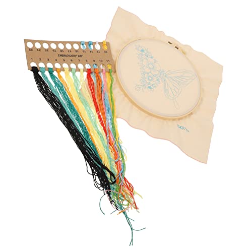 Holibanna 1 Satz Stickerei Set für Anfänger Diy Handwerk Kreuzstich Set mit Materialien und Anleitung Geeignet für Erwachsene Geduld und Kreativität Wohnraumdekoration von Holibanna