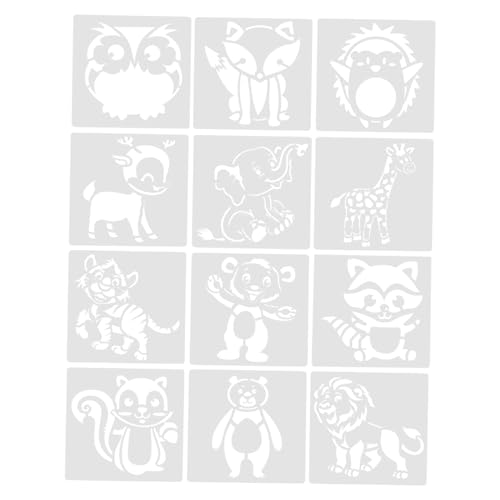 Holibanna 1 Satz Teiliges Cartoon Tierschablonen Wiederverwendbare Malvorlagen Für Geeignet Für Pigmentmalerei Scrapbooking Und Wanddekoration Langlebig Und Leicht Zu 12blätter Holibanna 1 Satz Teiliges Cartoon Tierschablonen Wiederverwendbare Malvorlagen Für Geeignet Für Pigmentmalerei Scrapbooking Und Wanddekoration Langlebig Und Leicht Zu 12blätter von Holibanna