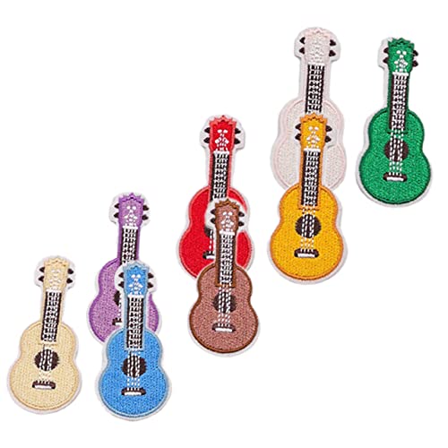 Holibanna 1 Satz Teiliges Farbiger Gitarren Patches Zum Aufbügeln Bestickte Applikationen Für Kleidung Taschen Und Jeans Für Diy Nähprojekte Und Bastelarbeiten 8 Stück von Holibanna