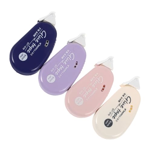 Holibanna 1 Satz Teiliges Klebeband Für Bastelarbeiten Doppelseitiges Stark Haftendes Klebeband Für Scrapbooking Transparent Rückstandsfrei Für Verschiedene Anwendungen Farben 4 Stück von Holibanna