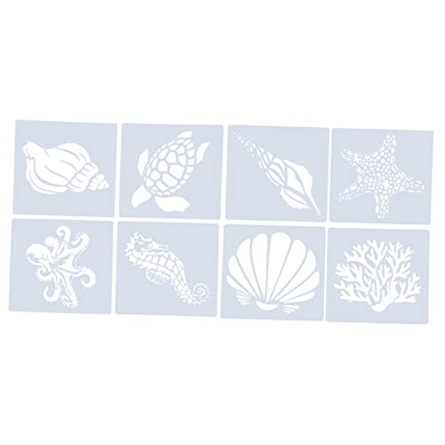Holibanna 1 Satz Teiliges Set Aquatische Kreaturen Malvorlagen Kreative Diy Schablonen Für Kunstprojekte Für Scrapbooking Und Handwerk 16 Stück von Holibanna
