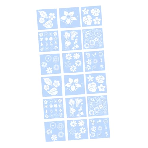 Holibanna 1 Satz Teiliges Set Kreative Blumen Zeichen Schablonen Wiederverwendbare Malvorlagen Für Kunstprojekte Für Scrapbooking Und Papierarbeiten 18 Stück von Holibanna