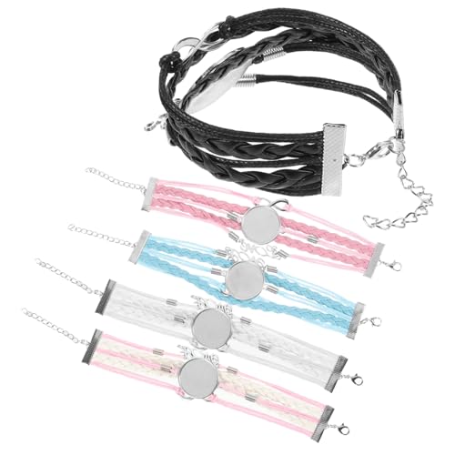 Holibanna 1 Satz Teiliges Verstellbare Sublimationsarmbänder Mit Rundbezel Diy Schmuck Blanko Für Personalisierte Für Projekte Und Besondere Anlässe 5 Stück Holibanna 1 Satz Teiliges Verstellbare Sublimationsarmbänder Mit Rundbezel Diy Schmuck Blanko Für Personalisierte Für Projekte Und Besondere Anlässe 5 Stück von Holibanna
