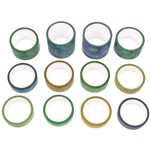 Holibanna 1 Satz Vintage Washi Tape Dekoratives Klebeband Für Scrapbooking Notizbuch Und Diy Handwerk Verschiedene Muster Für Kreative Projekte Und 12rollen von Holibanna