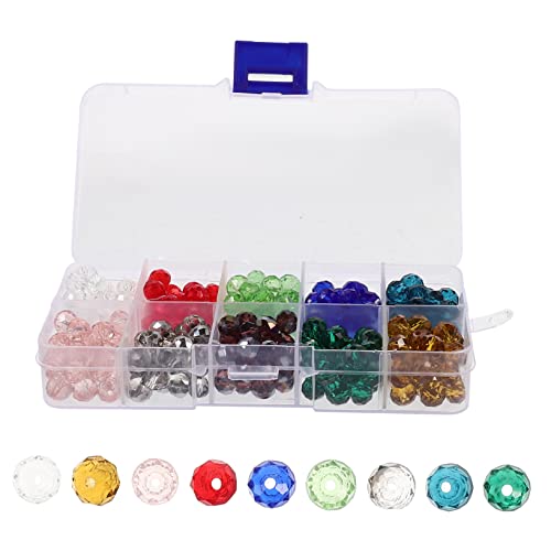Holibanna 1 Schachtel Bunte Glasperlen Spacer Perlen für DIY Armbänder Schmuckherstellung Basteln und Dekoration Glatte Oberfläche Vielseitig Kombinierbar Handgemachte Kreativität Fördern von Holibanna