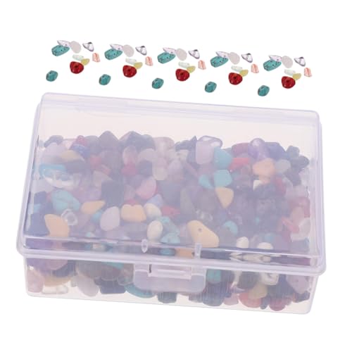 Holibanna 1 Schachtel Diy Unregelmäßige Steinperlen Naturstein Chips für Schmuckherstellung für Kreative Bastelprojekte und Dekoartikel von Holibanna