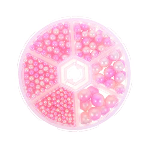 Holibanna 1 Schachtel Farbenfrohe Runde Diy Perlen für Haarbänder Bastelbedarf für Fashion Accessoires Pack Hochwertigem Harz von Holibanna