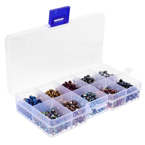 Holibanna 1 Schachtel Glasperlen für DIY Schmuckherstellung Box Leicht Glänzend und Einfach Auffädelbar für Armbänder und Kreative Bastelprojekte von Holibanna