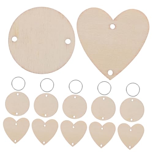 Holibanna 1 Set Kalender Hängebrett Zubehör Anhänger Kleine Holzkreise Zum Basteln Runde Holzscheiben Zum Basteln Holz Schlüsselanhänger Rohlinge Holz Ornament Rohlinge Rohlinge Für von Holibanna