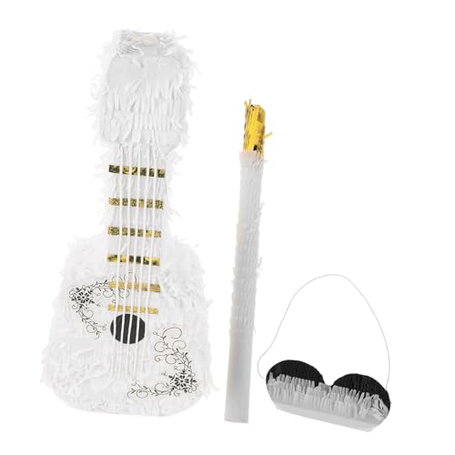 Holibanna 1 Set Pinata in Geigenform Mit Stock Und Zum Aufhängen, Süßigkeitenhalter, Mit Süßigkeiten Gefüllte Pinata, Foto-requisite Für Kindergeburtstage, Lustige von Holibanna
