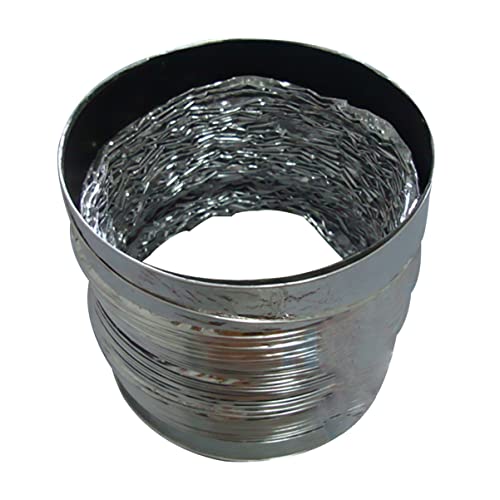 Holibanna 1 Stück Abgasschlauch aircot air-conditioner Gewächshauslüftung Aluminiumrohr für Badezimmer ac entlüftungsschlauch Abluftkanal Belüftungssystem flexibles Lüftungsrohr Silver von Holibanna
