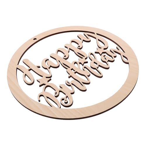 Holibanna 1 Stück Holz Buchstaben Geburtstag Dekorationsschild Runde Plakette für Geburtstagsfeiern und Langlebig für Festliche Leicht zu Lagern und Wiederzuverwenden Holibanna 1 Stück Holz Buchstaben Geburtstag Dekorationsschild Runde Plakette für Geburtstagsfeiern und Langlebig für Festliche Leicht zu Lagern und Wiederzuverwenden von Holibanna