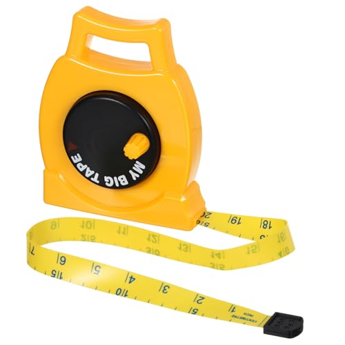 Holibanna 1 Stück Maßbandspielzeug für lehrreich Maßbandlineal langes Maßband Spaß Größe werkzeugset werkzeug-sets Kinderband Maßbandmarkierungswerkzeug Plastik Yellow von Holibanna
