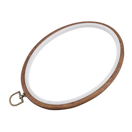 Holibanna 1 Stück Ovaler Stickrahmen Vintage Stickzubehör für Diy Handarbeiten Dekoratives Wandbild für Festliche Anlässe Hochwertige Stickerei für Zuhause und Büro von Holibanna