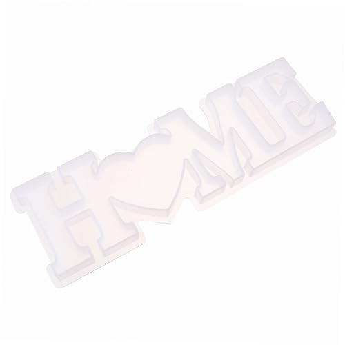 Holibanna 1 Stück Silicon Mold für Kreative DIY Projekte Englisch Wörter Formen Epoxidharz Gießform Langlebig und Dehnbar für und Familie Geeignet für Heimdekoration und Kunsthandwerk von Holibanna
