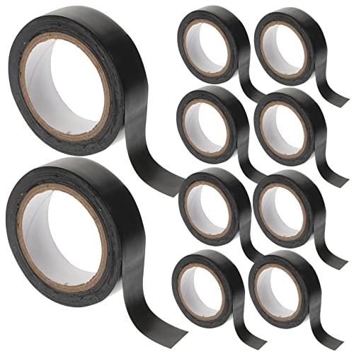 Holibanna 10 Rollen PVC Isolierband Elektro Klebeband für Kabelreparatur und Isolierung pro Rolle Schwarz Wetterfest für und Außenanwendungen Holibanna 10 Rollen PVC Isolierband Elektro Klebeband für Kabelreparatur und Isolierung pro Rolle Schwarz Wetterfest für und Außenanwendungen von Holibanna