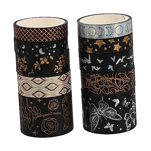 Holibanna 10 Rollen Washi Tape Dekoratives Klebeband für Diy Scrapbooking und Planner Kreative Bastelmaterialien für Kunsthandwerk und Persönliche Gestaltung von Holibanna