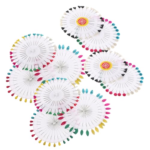 Holibanna 10 Sätze Große Bunte Stecknadeln mit Geradem Kopf Langlebig und Verschleißfest für Haushalt Quilten Basteln und DIY Vielseitig Einsetzbar für Kleidungsdekoration und Handarbeiten von Holibanna