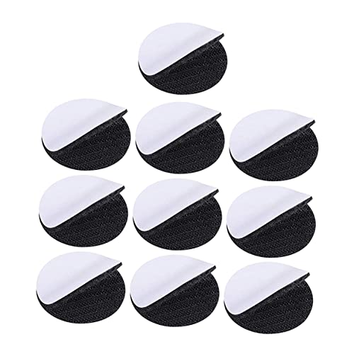 Holibanna 10 Sätze Runde Selbstklebende Klettpunkte Abnehmbare Klettband Dots für Zuhause Büro und Basteln Wasserfest und Wiederverwendbar von Holibanna