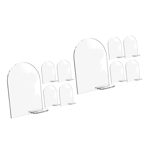 Holibanna 10 Sätze Tischkarte aus Acryl Sitzkarten Hochzeitszeichen steht Herzstück Tischdekoration Also Braut- hochzeitsdeko wedding decoration Zahlenanzeigeschilder Etikettenanzeigestand von Holibanna