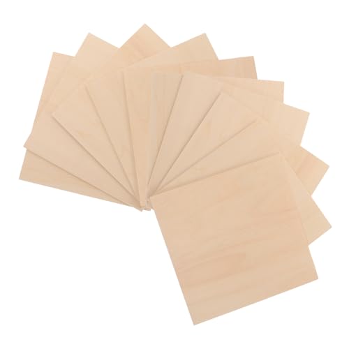 Holibanna 10 Stück Blätter Brandmalerei-platte Basteln Holzbretter Zum Selbermachen Holzpanel Diy Aus Holz Holzscheiben Handgefertigtes Diy-graffiti- Aus Holz Hölzern Khaki von Holibanna