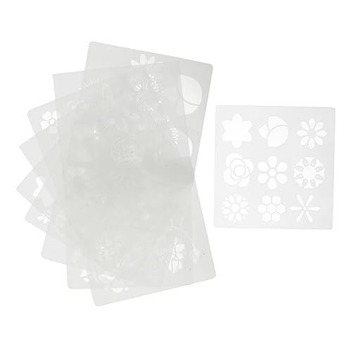 Holibanna 10 Stück Blumen Schablonen Wiederverwendbare Diy Schablonen für Malen und Dekoration Langlebigem Pet Material für Notizbücher und Handarbeiten von Holibanna