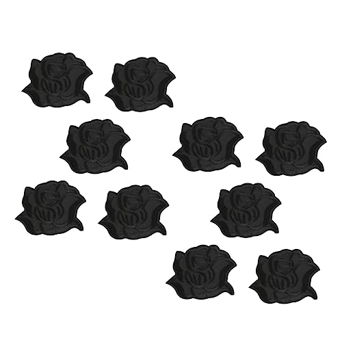 Holibanna 10 Stück Chic Blumen Patches zum Aufbügeln Stickerei Applikationen für Kleidung Basteln Diy Dekoration Vielseitige Stoffflicken zur Reparatur und Verschönerung von Kleidungsstücken von Holibanna