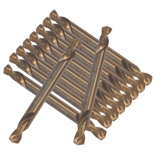 Holibanna 10 Stück Doppelkopf Bohrer Anzahl Gehärtete Metrische Spiralbohrer Zimmerei Reibahle Metallbohrer Reibahle Für Edelstahl Bohrer Bohrer Für Eisen Kobaltstahl Golden von Holibanna