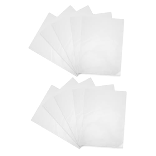 Holibanna 10 Stück Form Transparent Dateiordner Pack Vielseitige Klarsichthüllen für Schule Büro Große Kapazität Praktische Aufbewahrungslösung für Dokumente und Prüfungsunterlagen von Holibanna