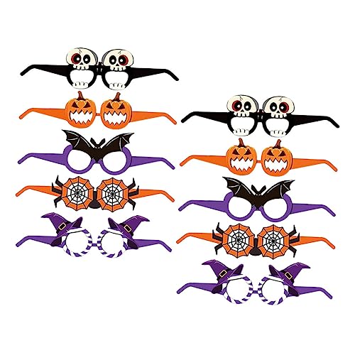 Holibanna 10 Stück Halloween-Brille Gläser Neuheit Weihnachtsbrille dekorative Brillen aus Papier Kostüm halloween costume halloween kleidung Partybrille fotografieren zarte Papierbrille Holibanna 10 Stück Halloween-Brille Gläser Neuheit Weihnachtsbrille dekorative Brillen aus Papier Kostüm halloween costume halloween kleidung Partybrille fotografieren zarte Papierbrille von Holibanna