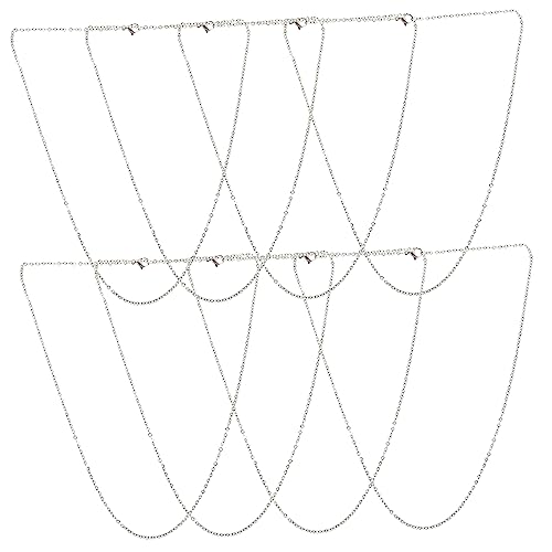 Holibanna 10 Stück Halskette aus Edelstahl Herstellung von Kettenschmuck rostfrei Hummer Klaue Schmuckzubehör Halskettenzubehör selber machen Ketten zur Schmuckherstellung Silber von Holibanna
