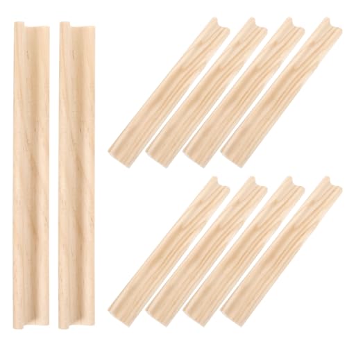 Holibanna 10 Stück Holzbuchstaben Ständer Teiliges DIY für Dekorative Buchstabenbasis Naturholz für und Lernen von Holibanna