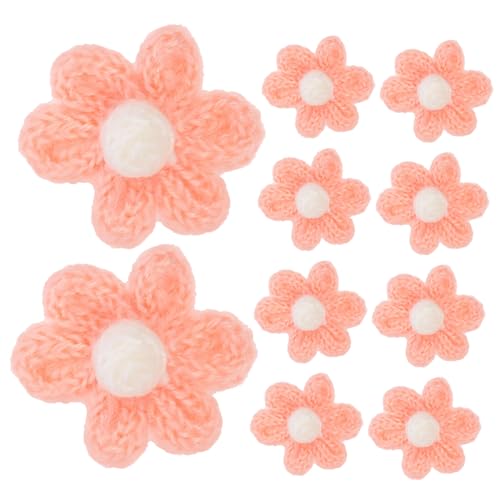 Holibanna 10 Stück Kleiner Blumenbeet Flicken Für Bekleidung Patches Nähen Maschine Fälschung Quilten Gehäkelte Blumenapplikation Gestickte Aufnäher Drinnen Aufnäher Für Jeans Garn Rosa von Holibanna