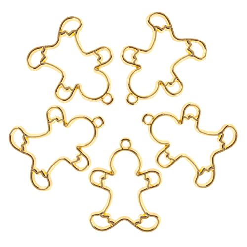 Holibanna 10 Stück Metallrahmen Anhänger Offene Rückseite Bezel für DIY Schmuck Weihnachtsgeschenke Leicht und Langlebig für Armbänder und Schlüsselanhänger von Holibanna