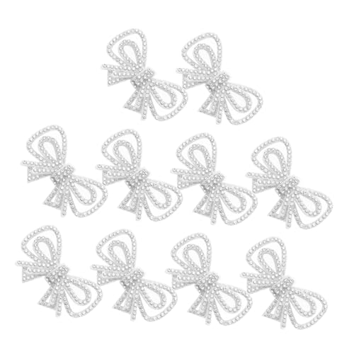 Holibanna 10 Stück Schleifen Patches Zum Aufnähen Und Aufbügeln Strass Patches Kristall Schleife Zum Aufbügeln Bestickte Applikation von Holibanna