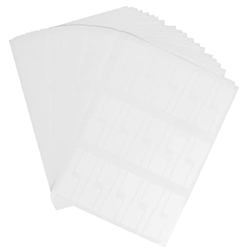 Holibanna 10 Stück Selbstklebende Sticker für Kabelbeschriftung Kreative Identifikationsetiketten Weiß für Büro Zuhause und Schule Reißfest Selbstklebend für USB und Audiokabel von Holibanna